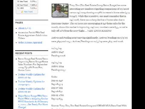September 2009 Baton Rouge Home Sales Improving September 2009 Baton Rouge Home Sales Improving