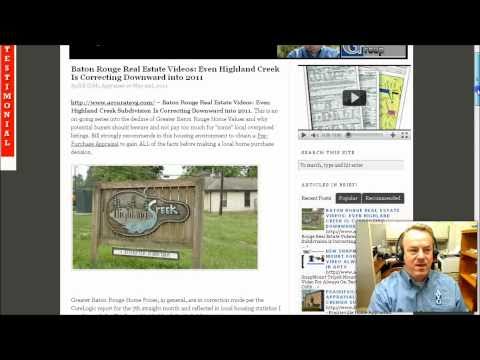 Baton Rouge Real Estate Videos Highland Creek Home Prices Correct Downward Into 2011 Baton Rouge Real Estate Videos Highland Creek Home Prices Correct Downward Into 2011