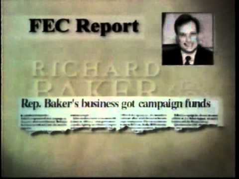 Marjorie McKeithen for Congress commercial 1998--Richard Baker's campaign contributions