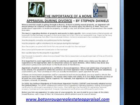 Baton Rouge Divorce Appraisals (225) 293-1500 Baton Rouge Divorce Appraisals (225) 293-1500